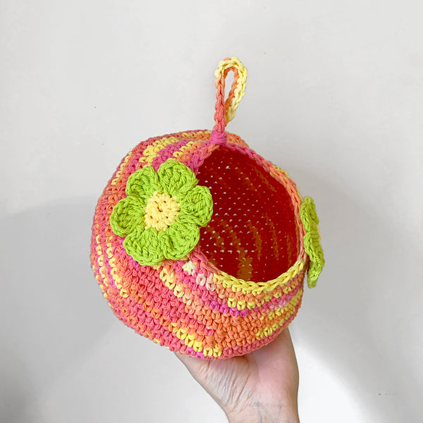 Sherbet Floral Crochet Critter Pod