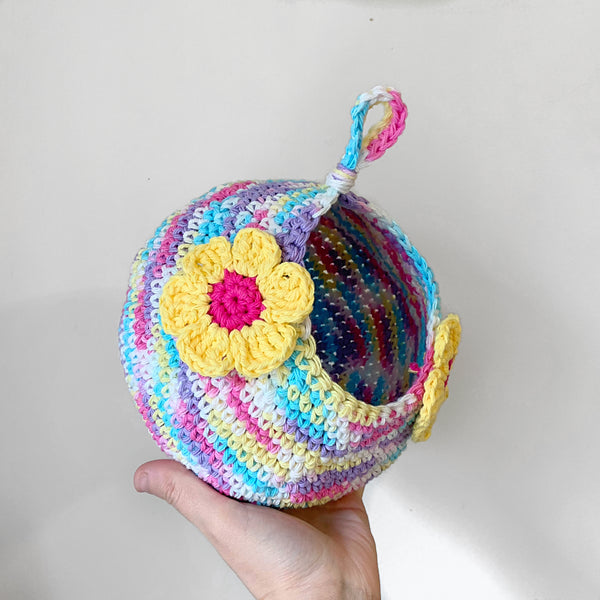 Unicorn Floral Crochet Critter Pod