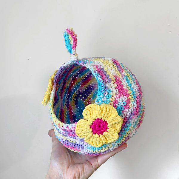 Unicorn Floral Crochet Critter Pod