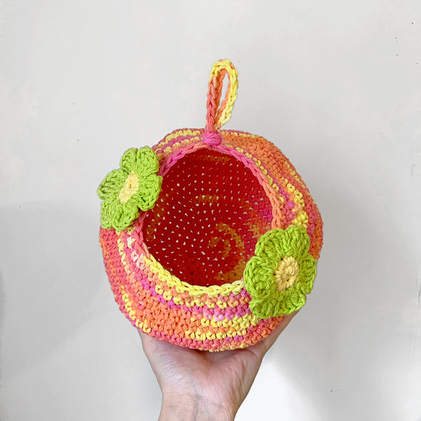 Sherbet Floral Crochet Critter Pod