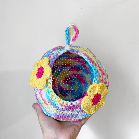 Unicorn Floral Crochet Critter Pod