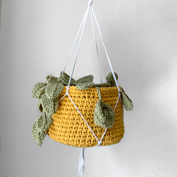 Hanging Plant Crochet Critter Pod