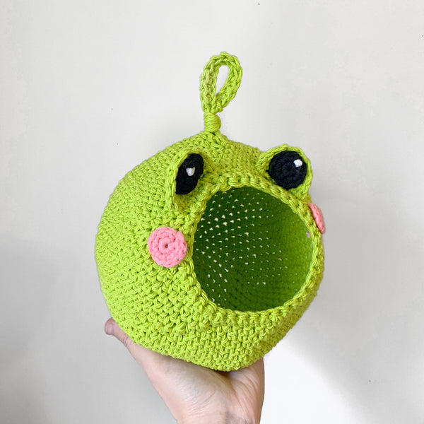 Frog Crochet Critter Pod