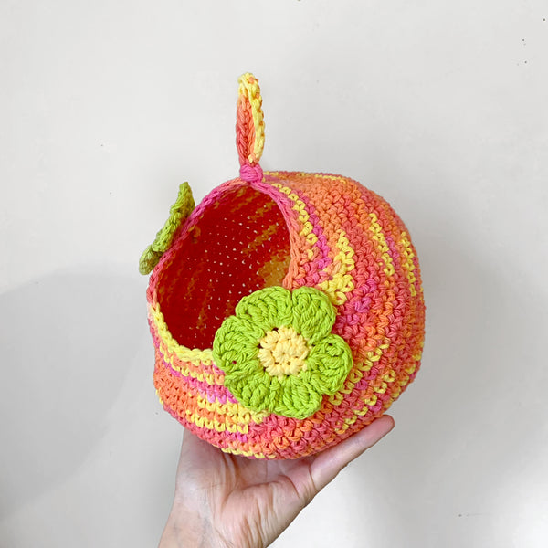 Sherbet Floral Crochet Critter Pod